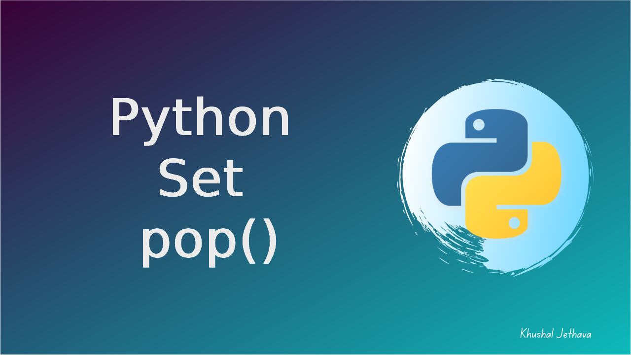 Python Set pop() Method